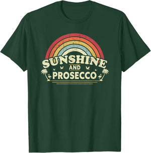 Prosecco, Sunshine and Prosecco Vintage Shirt Men Women T-Shirt - T-Shirt | Forest