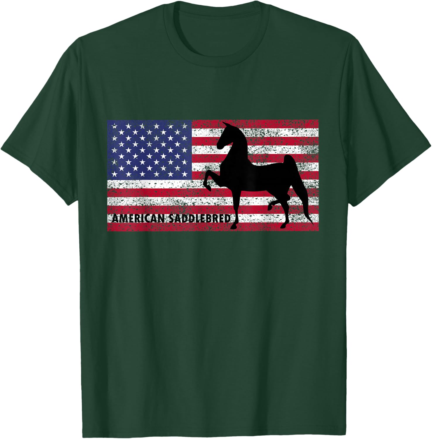 American Saddlebred Horse Training Gaited Horses Equitation T-Shirt - T-Shirt | Forest