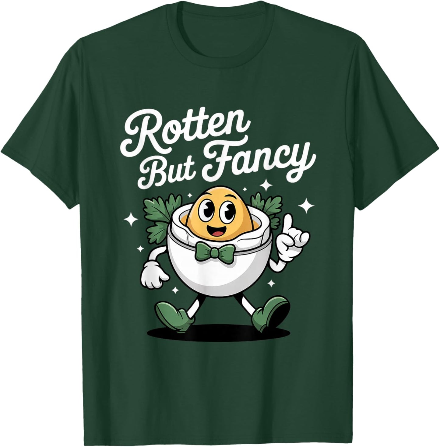 Rotten But Fancy Deviled Egg Mascot T-Shirt - T-Shirt | Forest