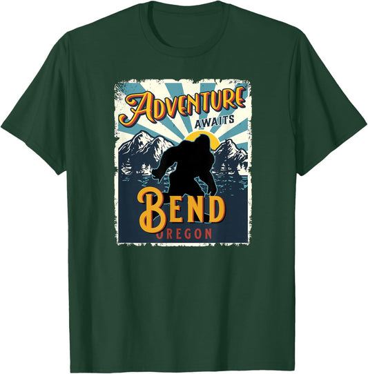 Bend Oregon USA Sasquatch Big Foot Bigfoot Souvenir T-Shirt - T-Shirt | Forest
