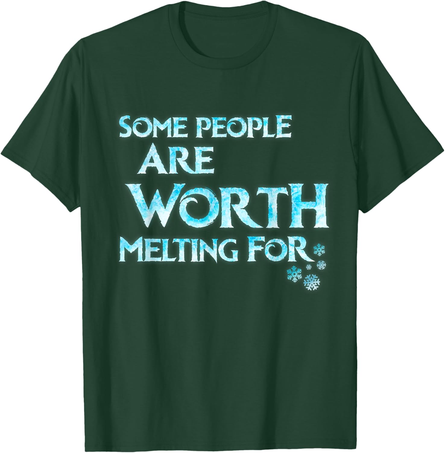Some People Are Worth Melting For Funny Kids Cosplay Outfit T-Shirt - T-Shirt | Forest