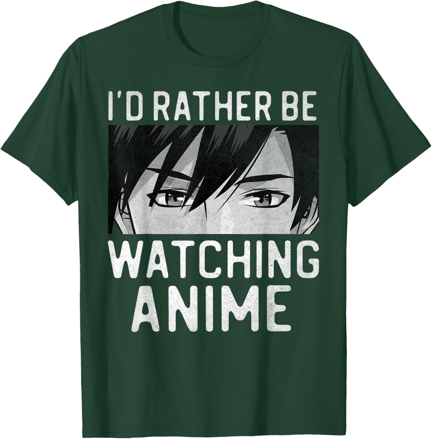 I'd Rather Be Watching Anime Manga Lover Gifts Kawaii Otaku T-Shirt - T-Shirt | Forest