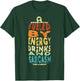 Funny Retro Sarcastic Energy Drink Caffeine Lover T-Shirt - T-Shirt | Forest