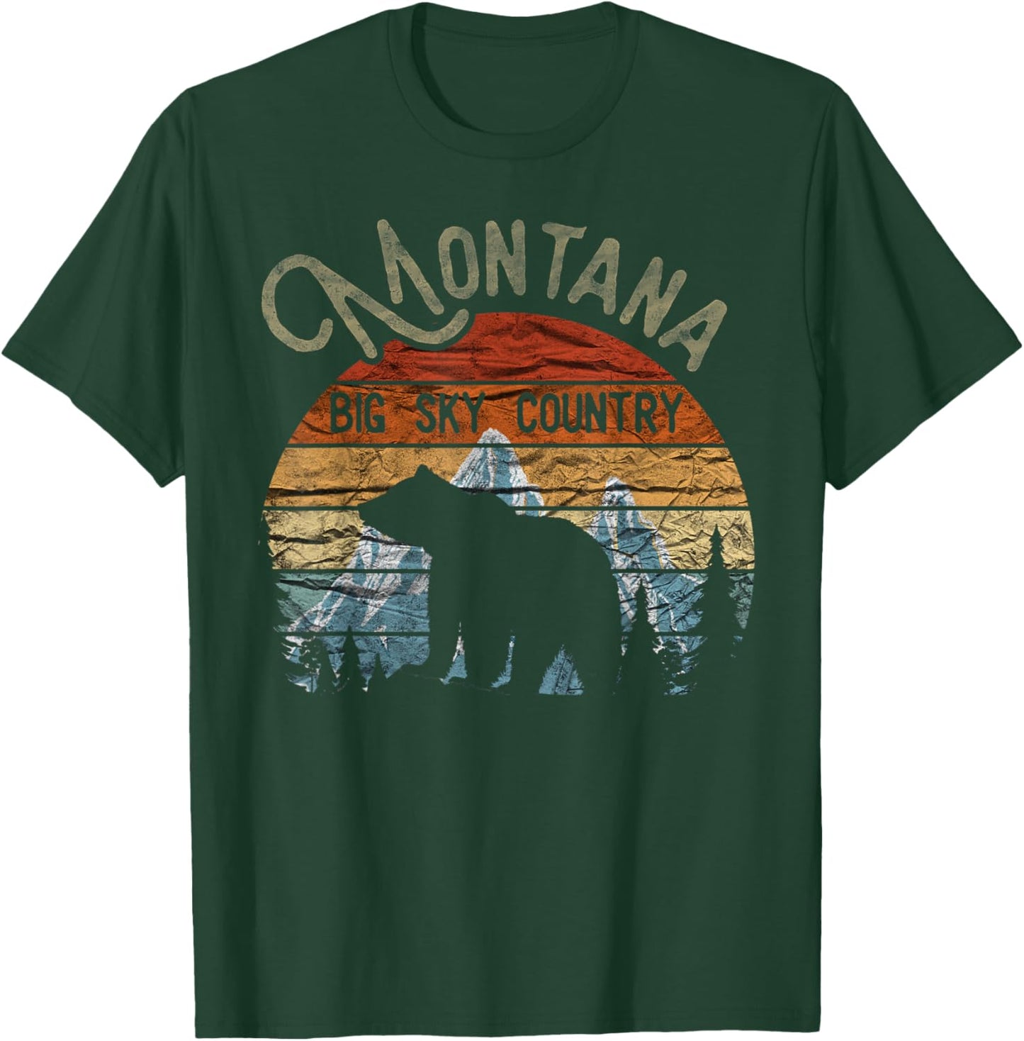 Montana Treasure State Big Sky Country The last Best Place T-Shirt - T-Shirt | Forest