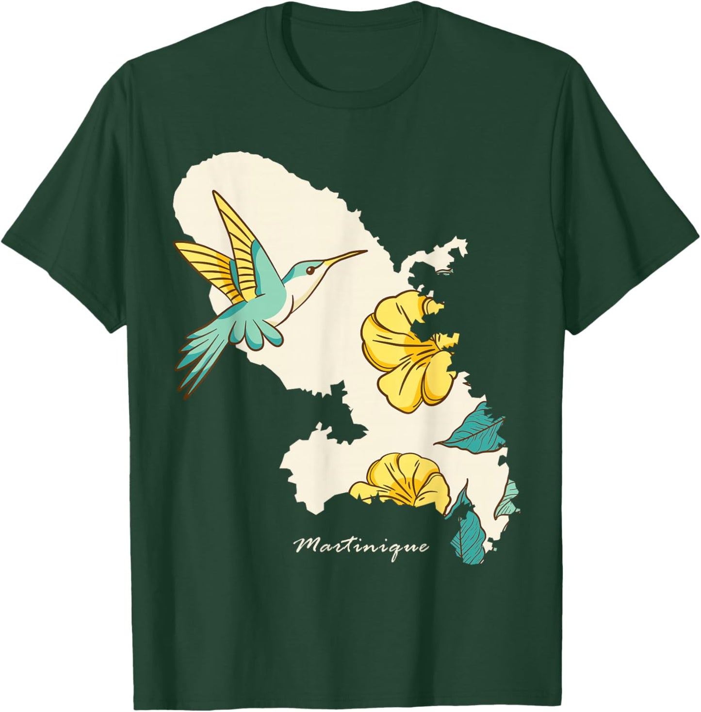 Martinique Colibri Gift Martinique Martinique T-Shirt - T-Shirt | Forest