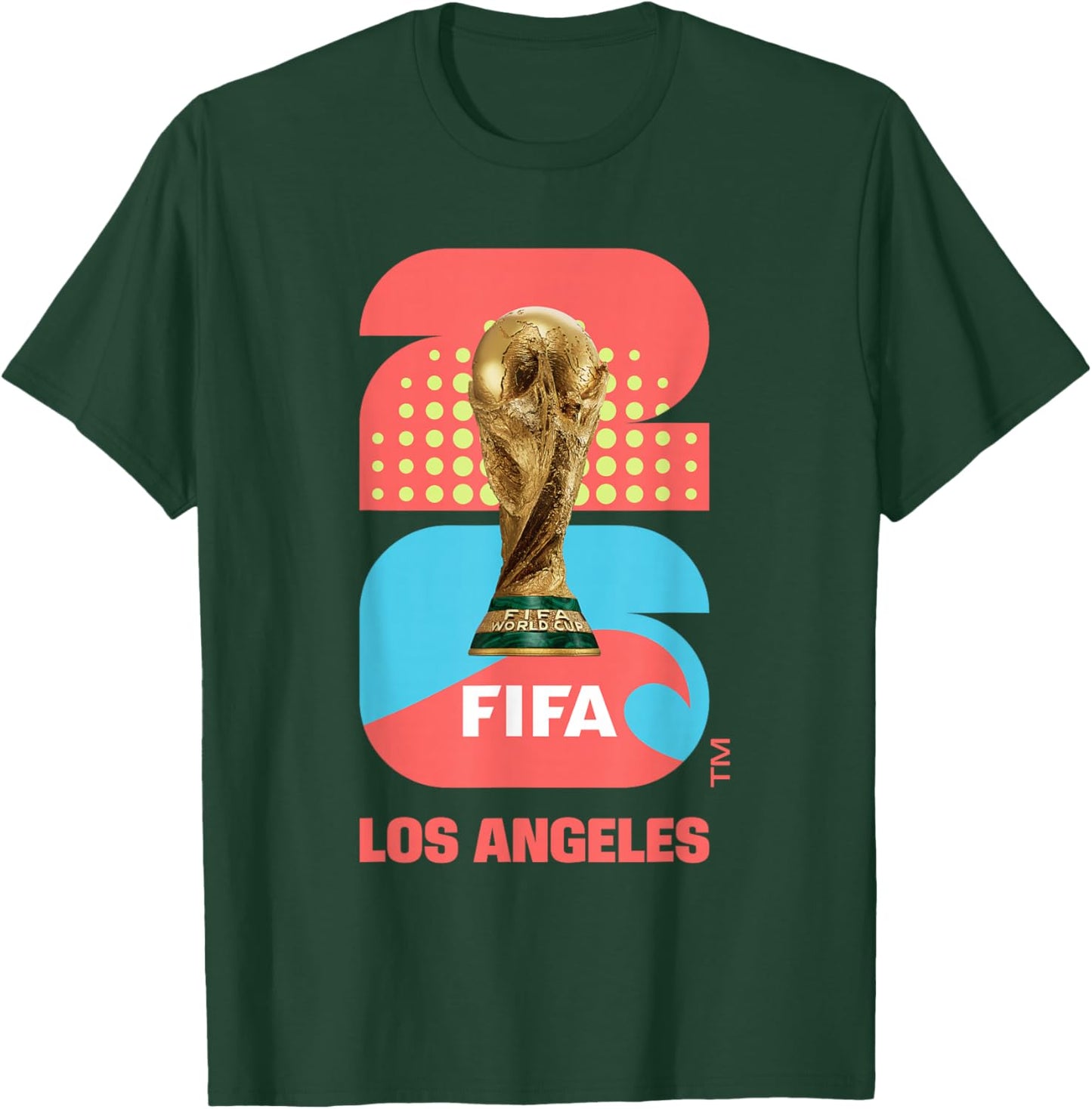 FIFA World CUP26 Los Angeles Trophy Color T-Shirt - T-Shirt | Forest