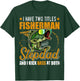 I Have Two Titles Fisherman Stepdad Bass Fishing Fathers Day T-Shirt - T-Shirt | Forest