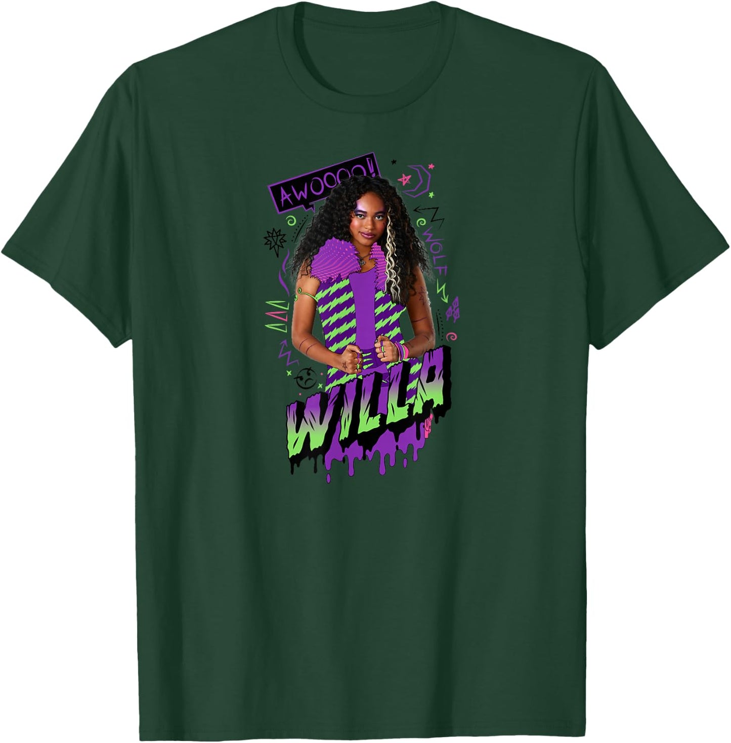 Zombies 2 - Willa Wolf T-Shirt - T-Shirt | Forest