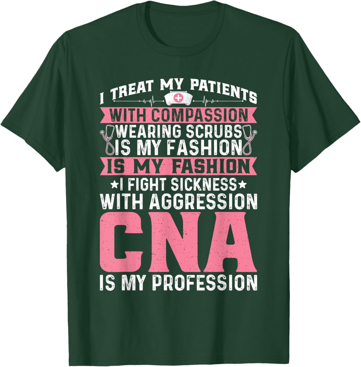 CNA Shirts Gifts Women Co. CNA Certified Nurse Assistant T-Shirt - T-Shirt | Forest