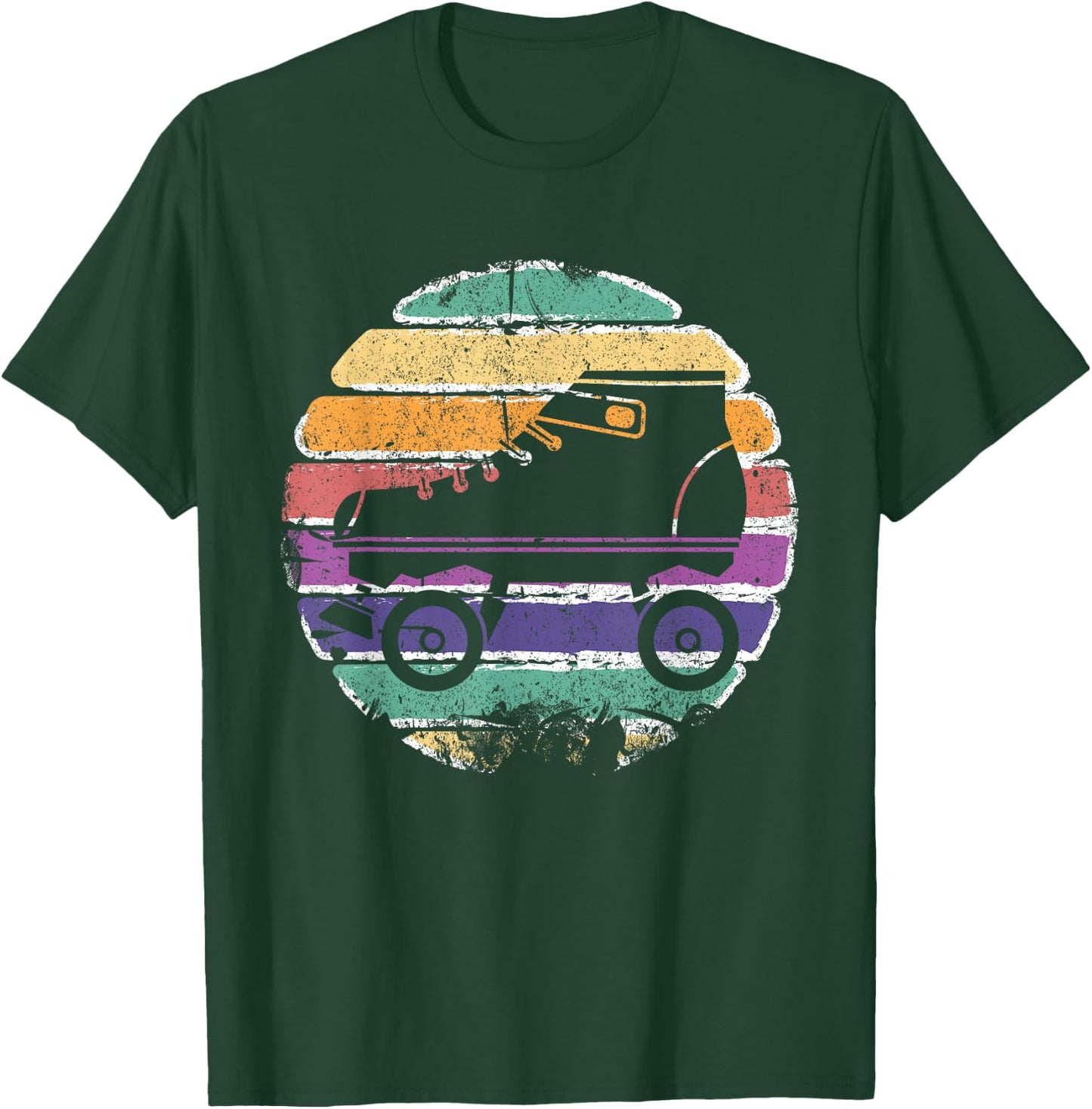 Retro Roller Skates - Vintage Roller Skating T-Shirt - T-Shirt | Forest