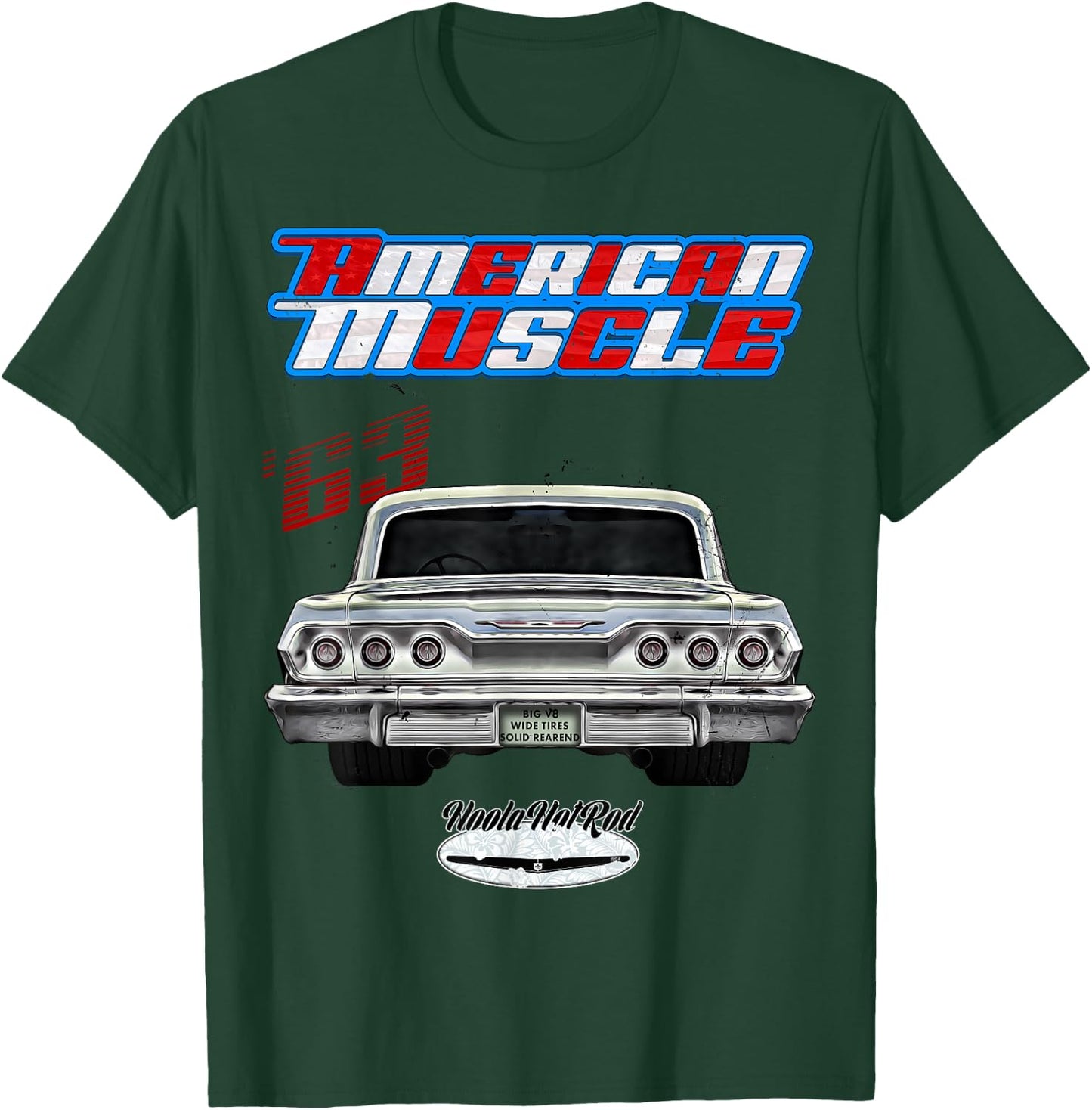 1963,63,Hotrod,Impala,Biscayne,Del Ray,Delray,Muscle Car,USA T-Shirt - T-Shirt | Forest