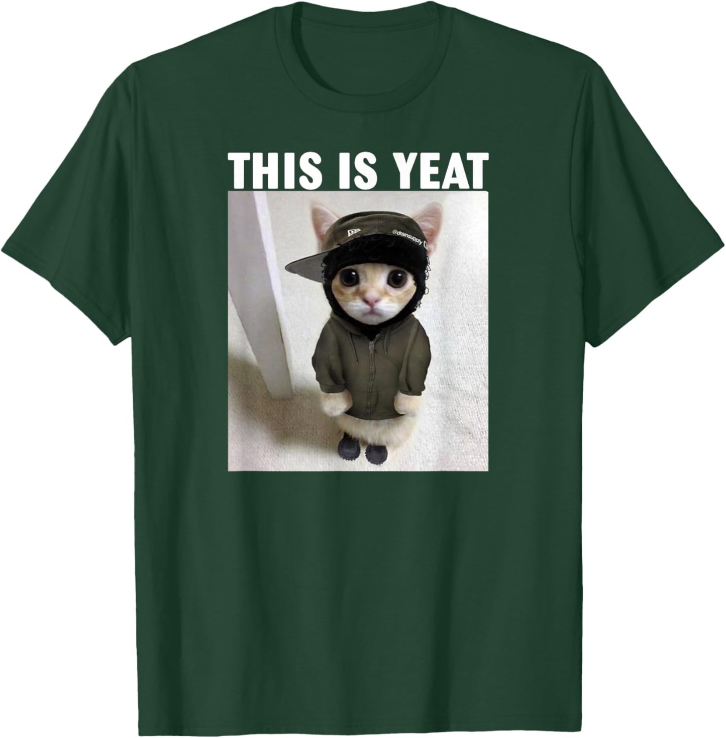 Cat This is Yeat Meme T-Shirt - T-Shirt | Forest