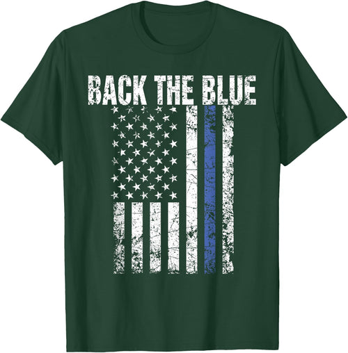 Back the Blue Shirt Great Police Support Law Enforcement