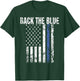 Back the Blue Shirt Great Police Support Law Enforcement T-Shirt - T-Shirt | Forest