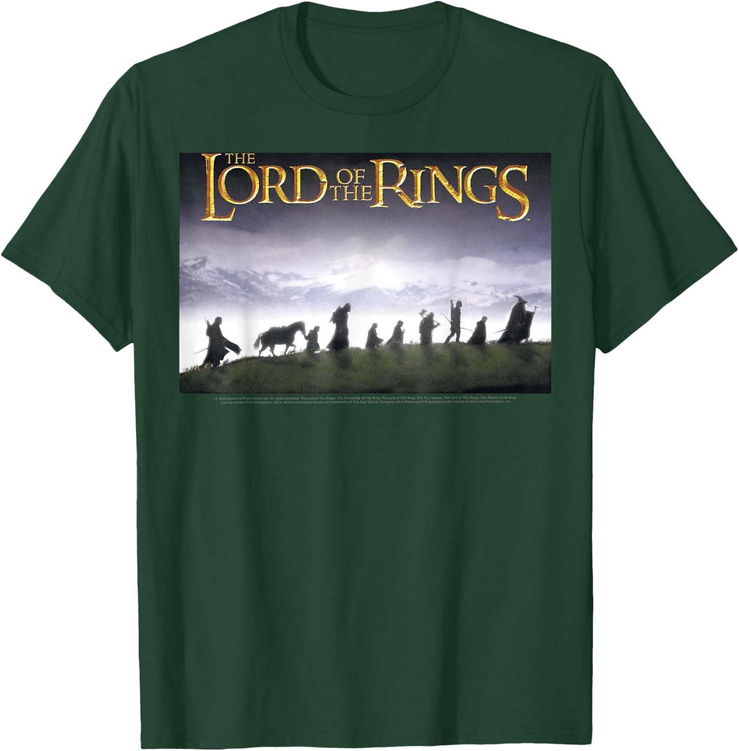 The Lord of The Rings Fellowship Poster T-Shirt - T-Shirt | Forest