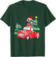Harlequin Great Dane Dog Ride Red Truck Christmas Dog Lover Men Women Kids T-Shirt - T-Shirt | Forest