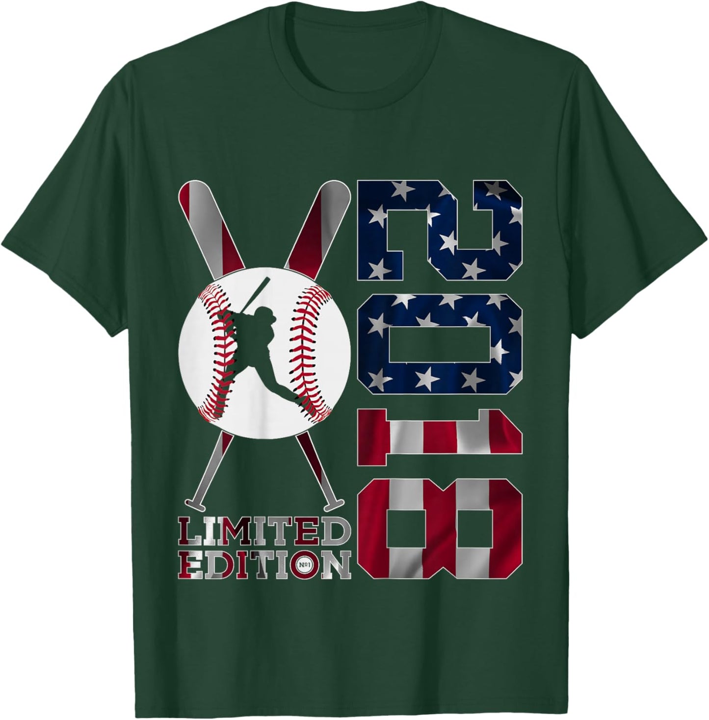 7th BIRTHDAY BASEBALL LIMITED EDITION 2018 T-Shirt - T-Shirt | Forest