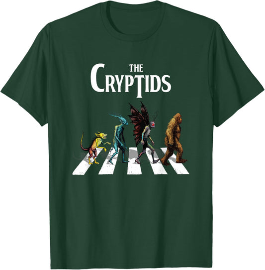 The Cryptids Bigfoot Mothman Wendigo Chupacabra Creatures T-Shirt - T-Shirt | Forest