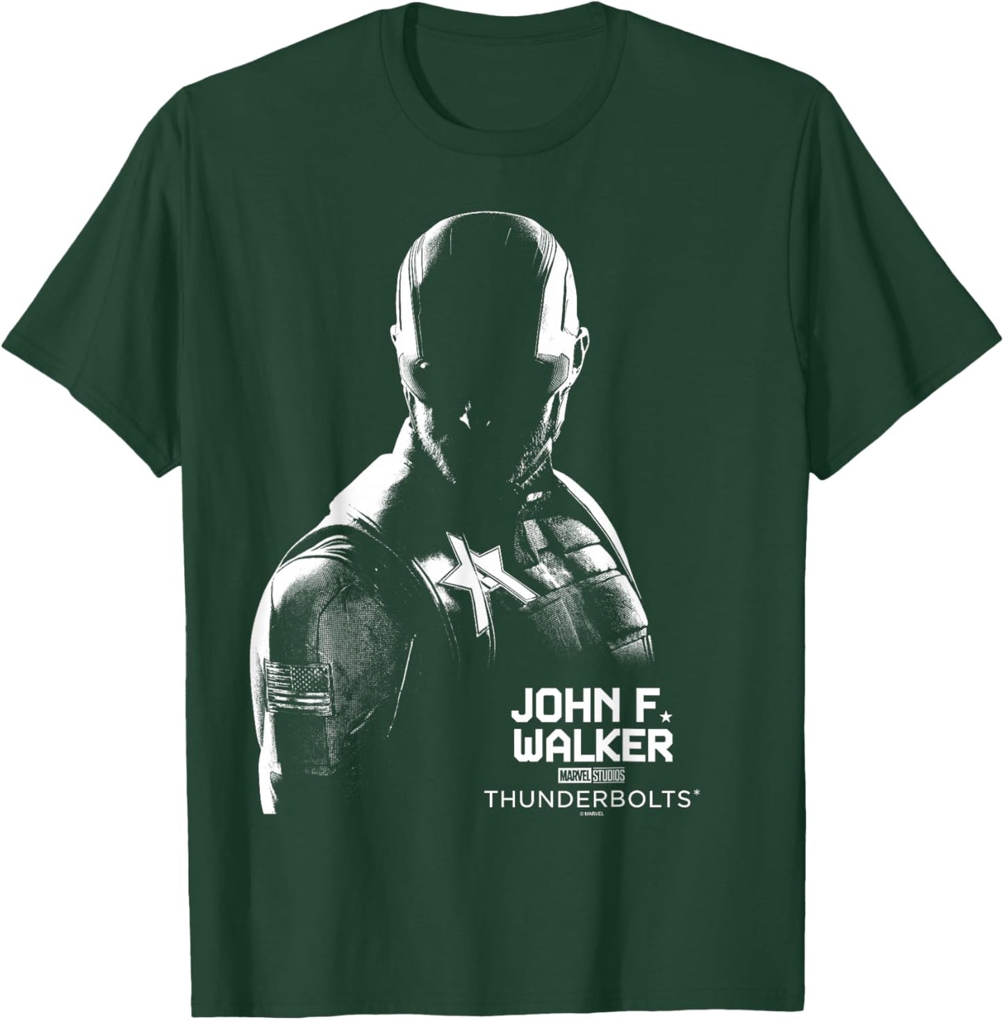 Marvel's Thunderbolts - John F Walker Silhouette T-Shirt - T-Shirt | Forest