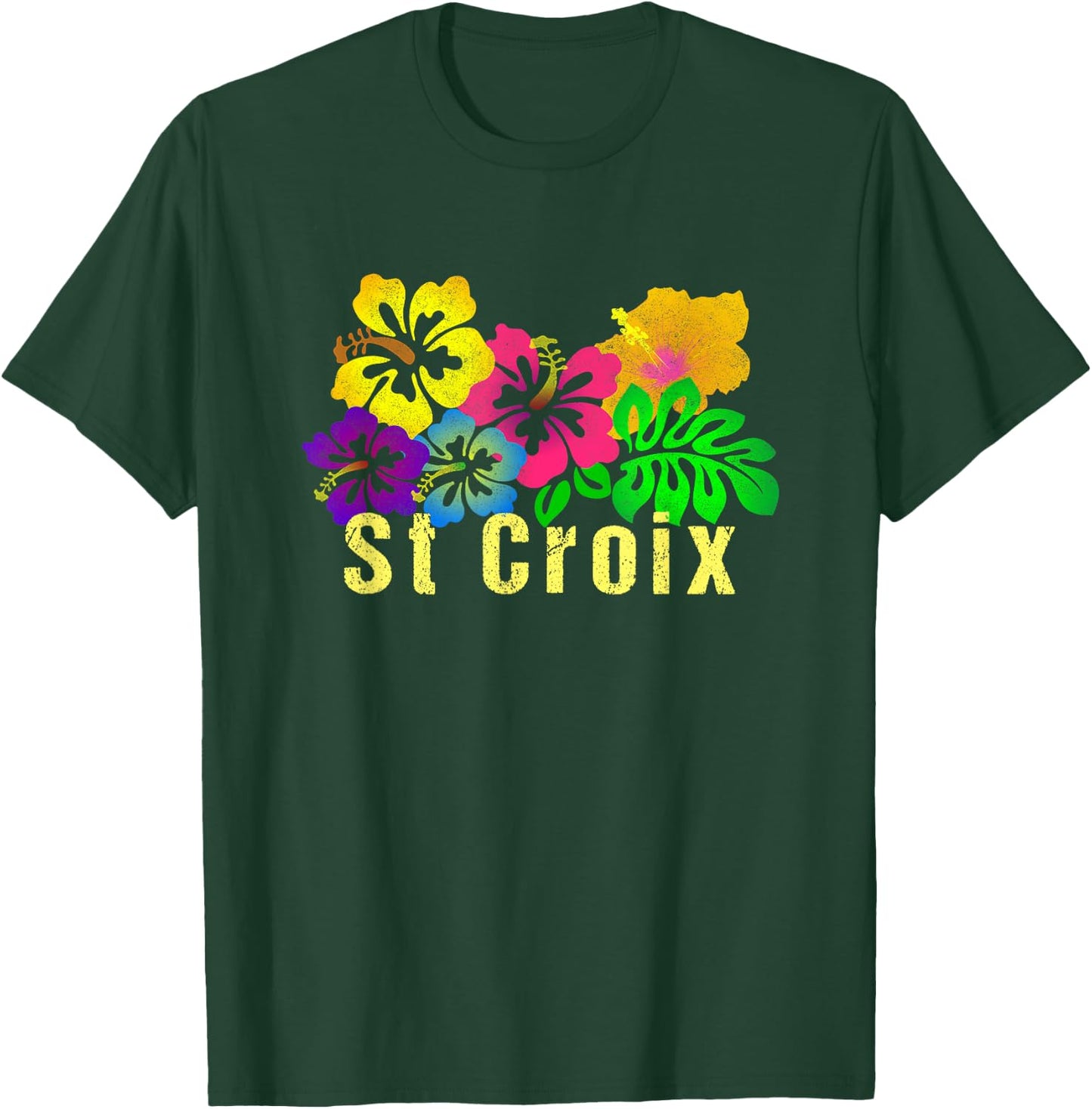 St. Croix Tropical Beach Surf Women T-Shirt - T-Shirt | Forest