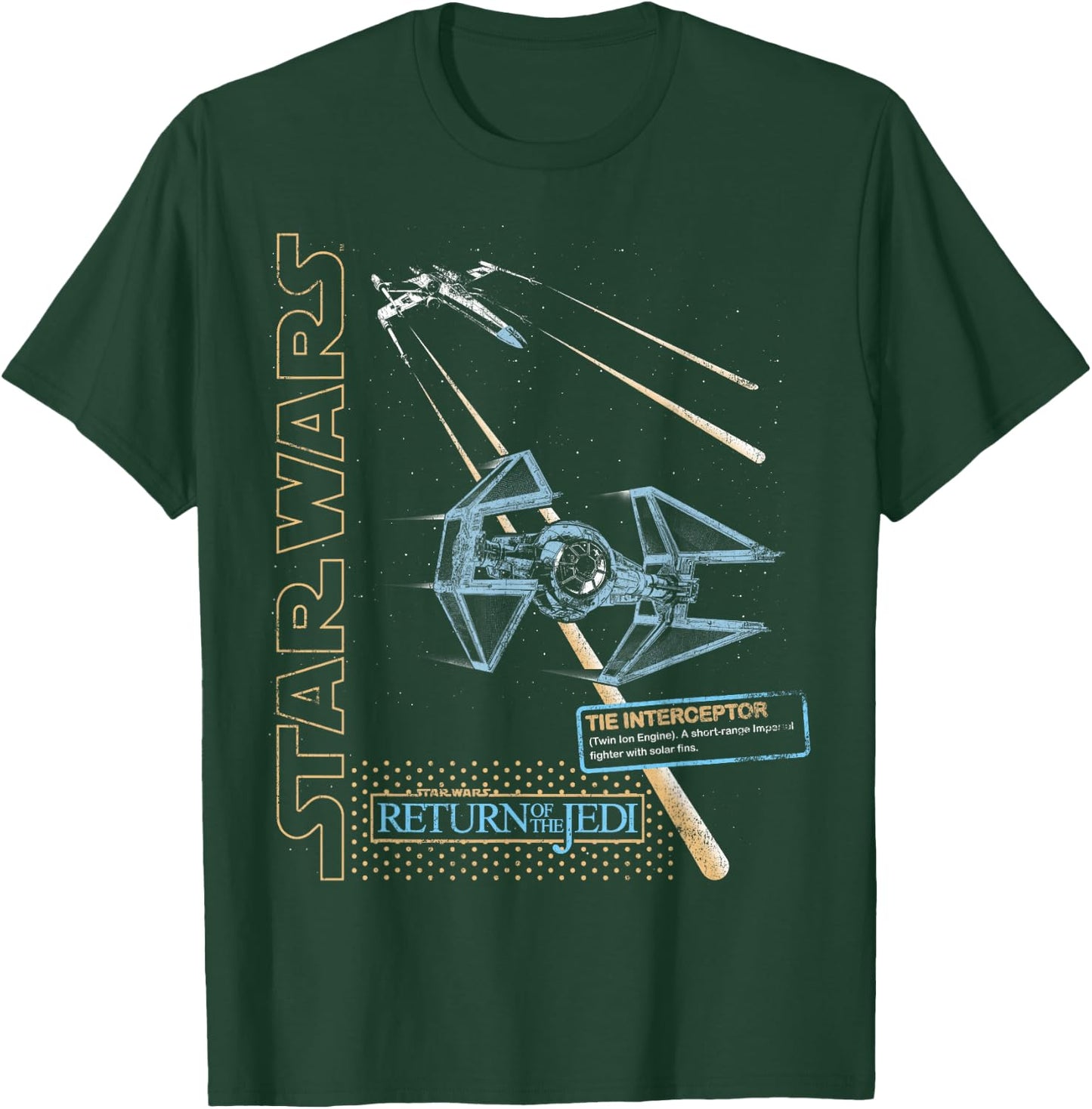 Star Wars Return Of The Jedi TIE Fighter Interception T-Shirt - T-Shirt | Forest