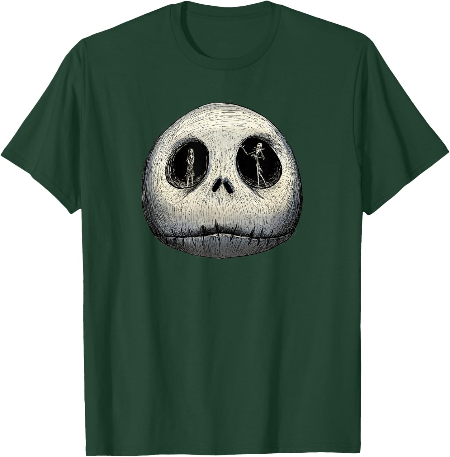 Disney The Nightmare Before Christmas Sally and Jack Face T-Shirt - T-Shirt | Forest