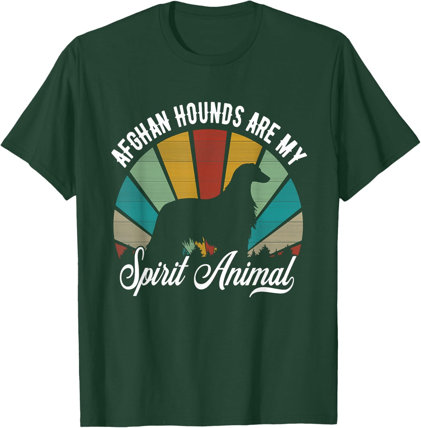 Afghan Hound Are My Spirit Animal T-Shirt - T-Shirt | Forest