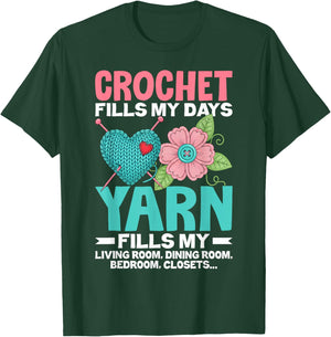 Funny Crochet Shirts Gifts for Crochet Lovers Knitter Women T-Shirt - T-Shirt | Forest