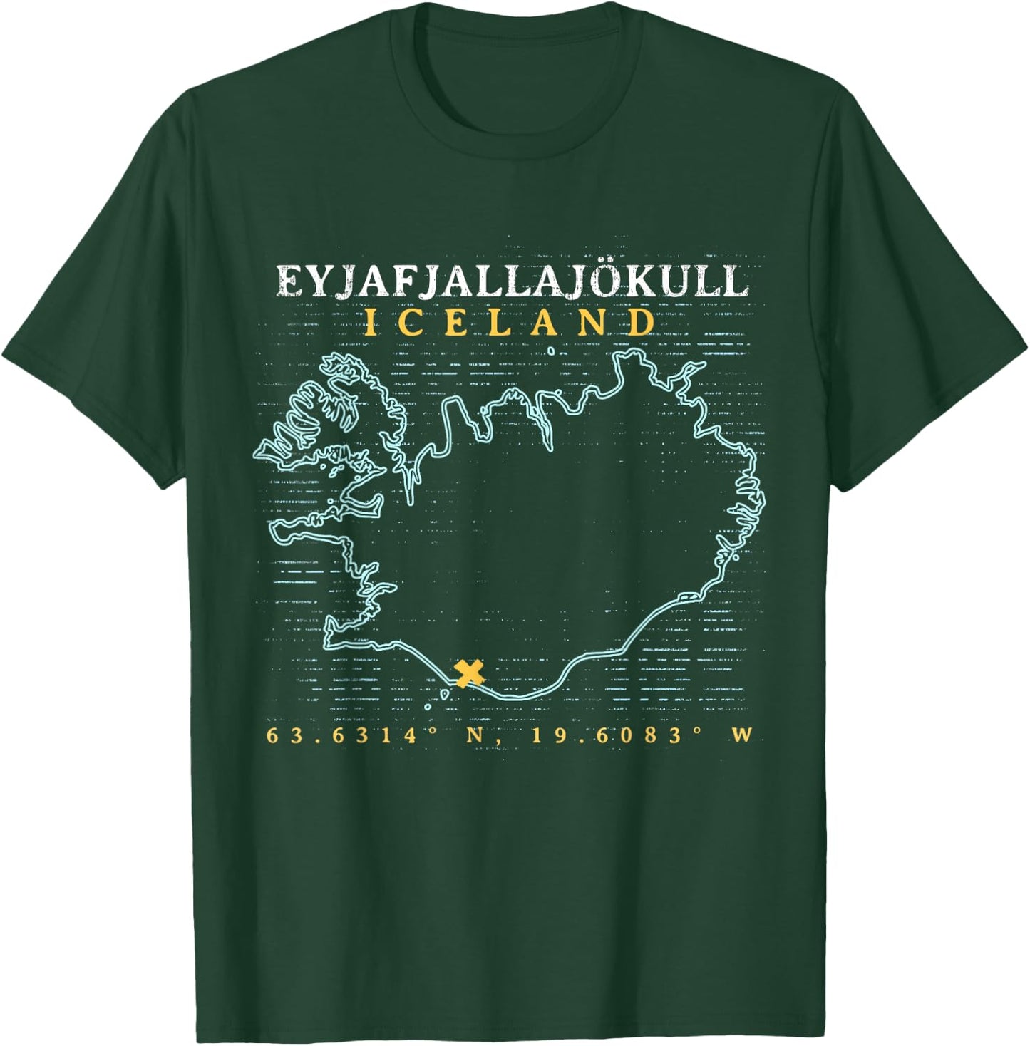 Iceland Eyjafjallajökull T-Shirt - T-Shirt | Forest