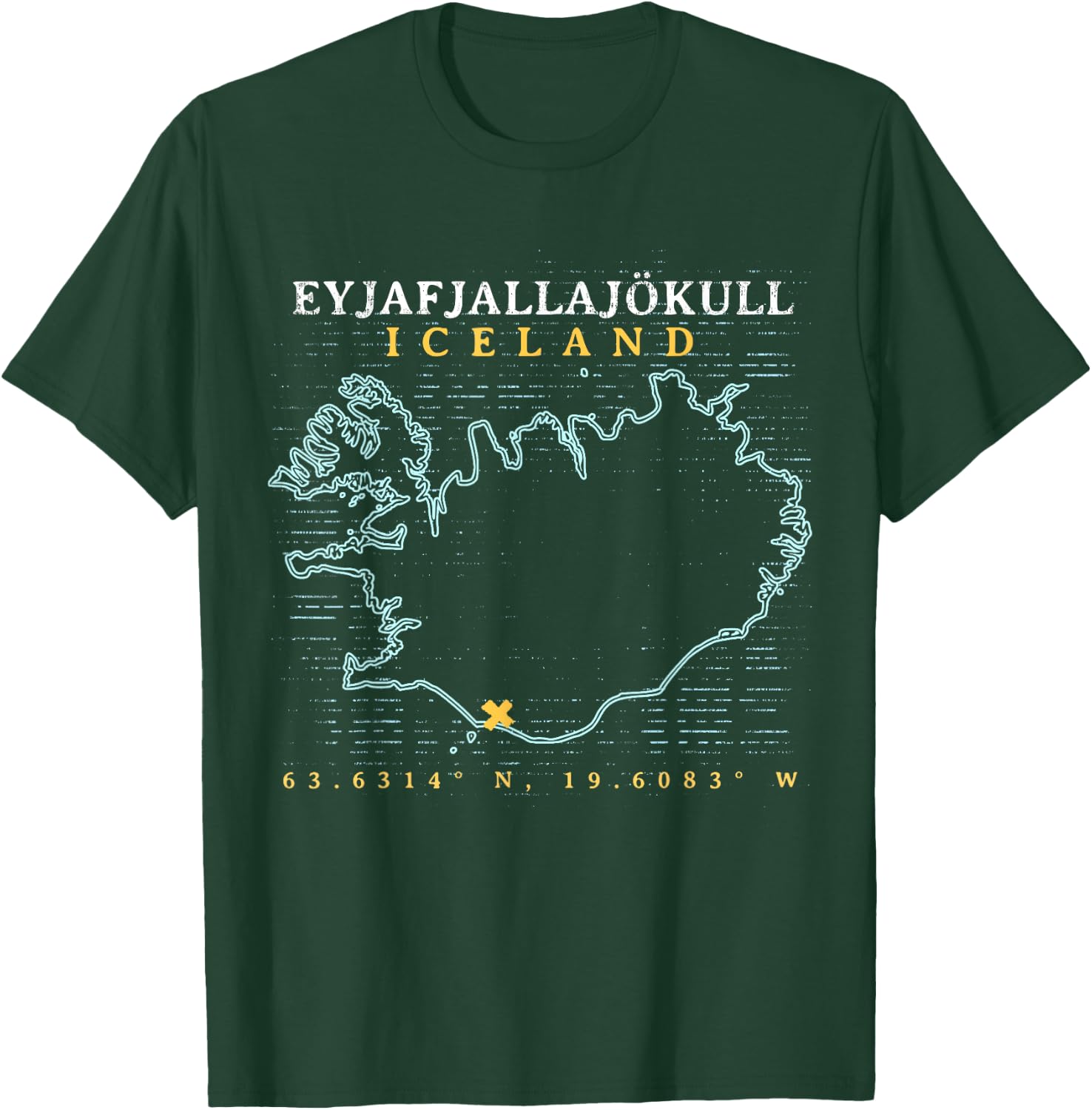 Iceland Eyjafjallajökull T-Shirt - T-Shirt | Forest