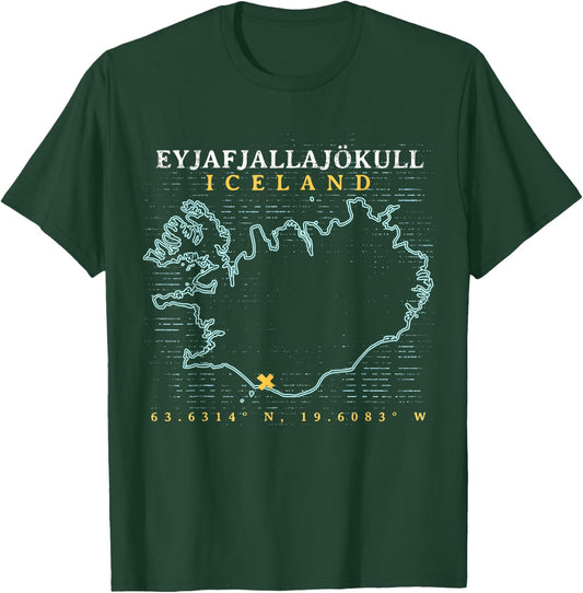 Iceland Eyjafjallajökull T-Shirt - T-Shirt | Forest