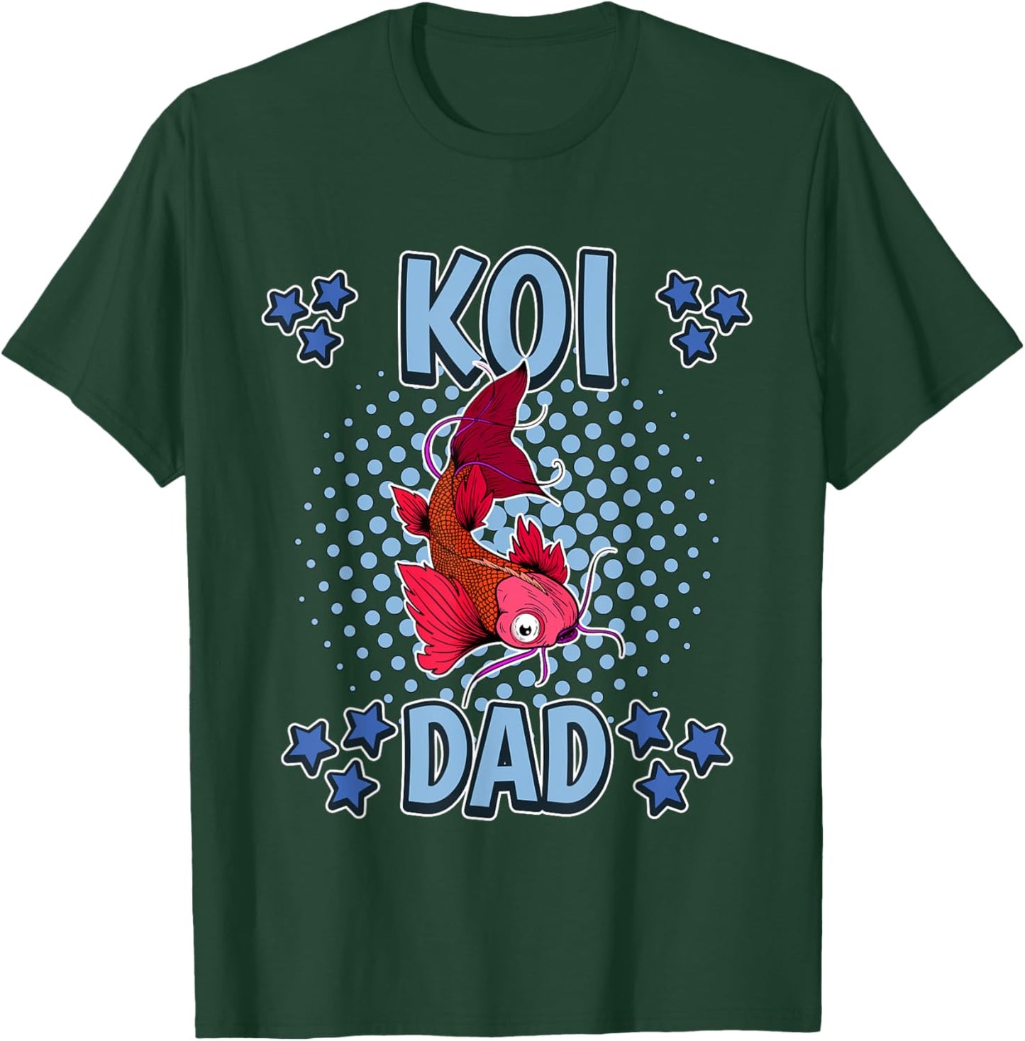 Koi Dad Daddy Father's Day Fish Koi T-Shirt - T-Shirt | Forest