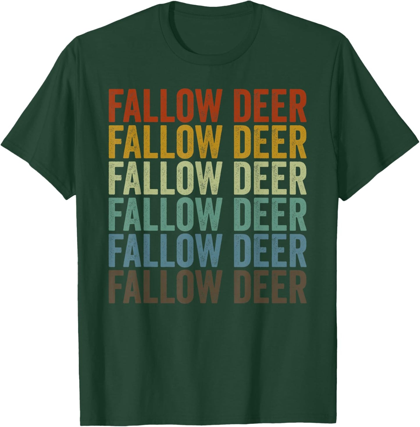 Fallow Deer Retro T-Shirt - T-Shirt | Forest