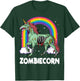 Zombiecorn Zombie Unicorn Halloween Women Girls Rainbow T-Shirt - T-Shirt | Forest