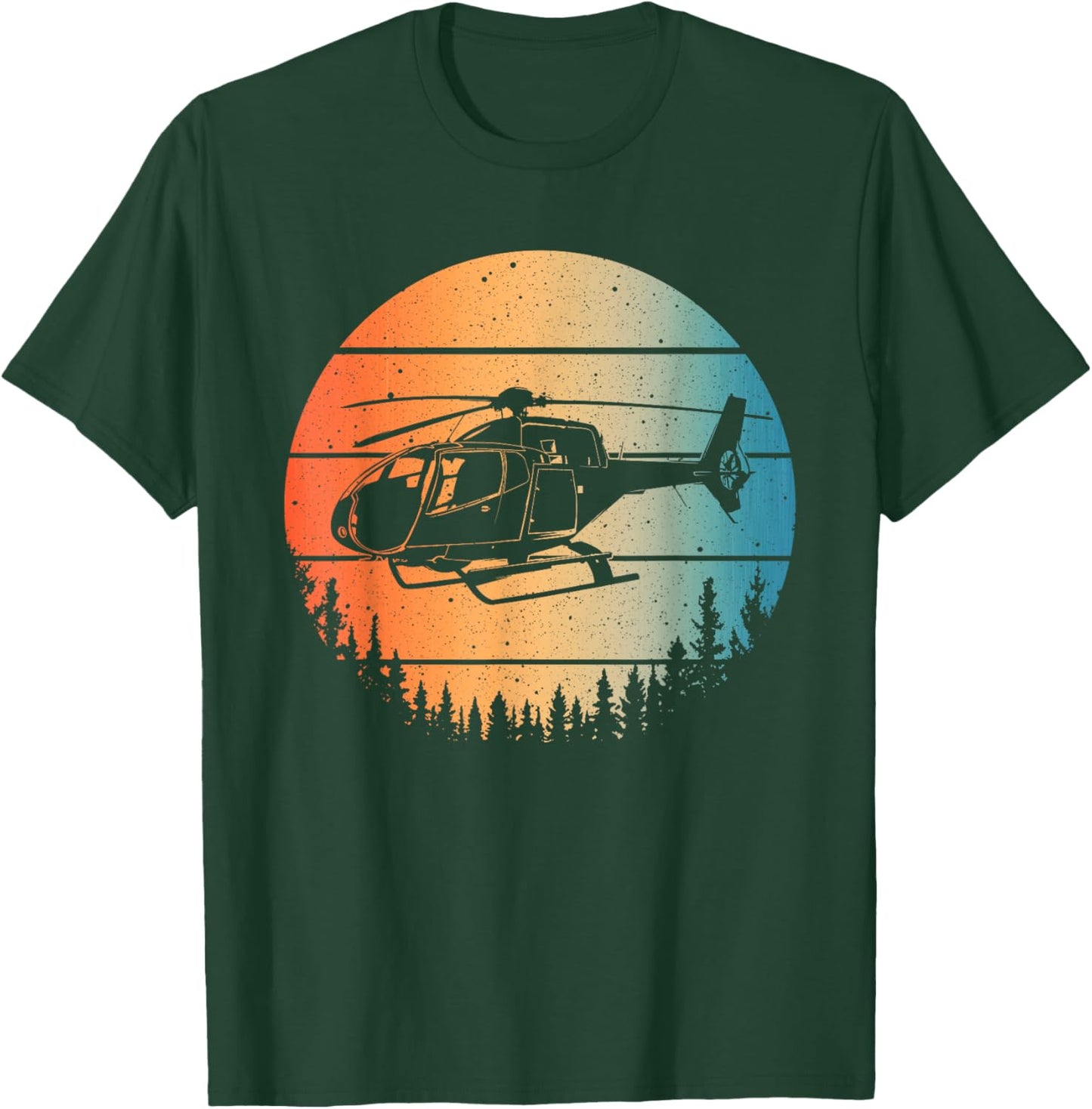 Cute Helicopter Art Women Aviator Helicopter Pilot T-Shirt - T-Shirt | Forest