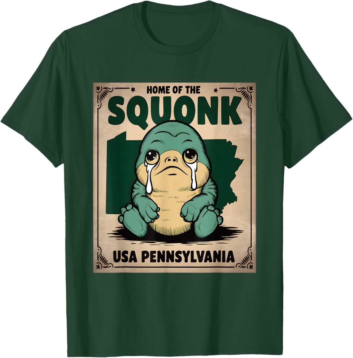 Squonk Cryptid Pensylvenia T-Shirt - T-Shirt | Forest