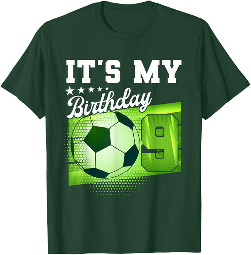 Birthday Boy 9 Soccer Its My 9th Birthday Boys Soccer