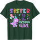 Sister Of The Birthday Girl Dinosaur Saurus Rex Party T-Shirt - T-Shirt | Forest