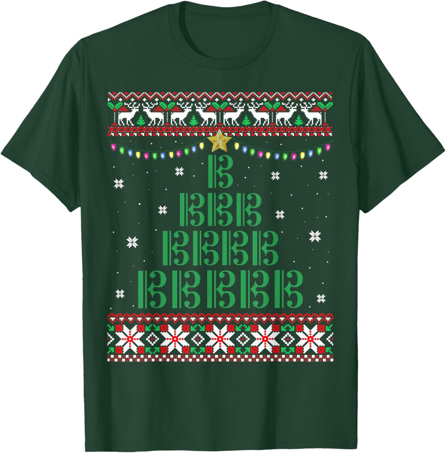 Ugly Christmas Sweater for Viola Players T-Shirt - T-Shirt | Forest