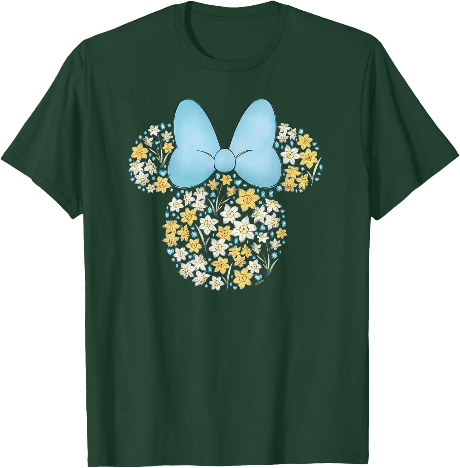 Disney Minnie Mouse March Birth Month Birthstone & Flowers Small T-Shirt - T-Shirt | Forest