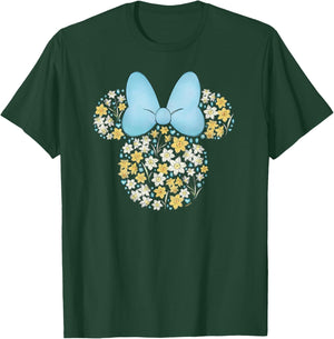 Disney Minnie Mouse March Birth Month Birthstone & Flowers Small T-Shirt - T-Shirt | Forest