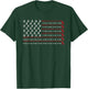 Patriotic American Golfer Gift USA Flag Golf Club Golf T-Shirt - T-Shirt | Forest