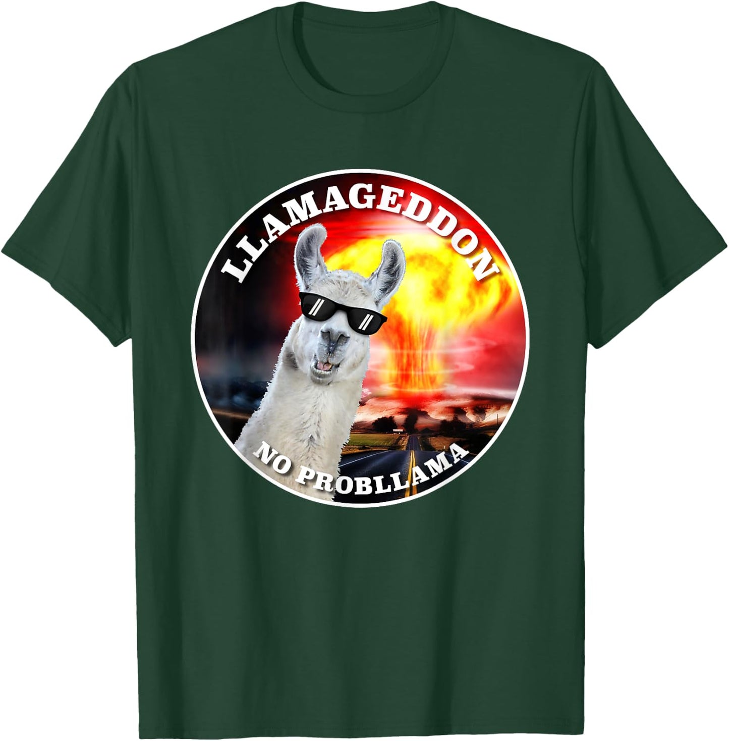 Llamageddon, no probllama cute funny graphic T-Shirt - T-Shirt | Forest