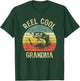 Reel Cool Grandma Fishing Gifts Women Fishing Lovers Retro T-Shirt - T-Shirt | Forest