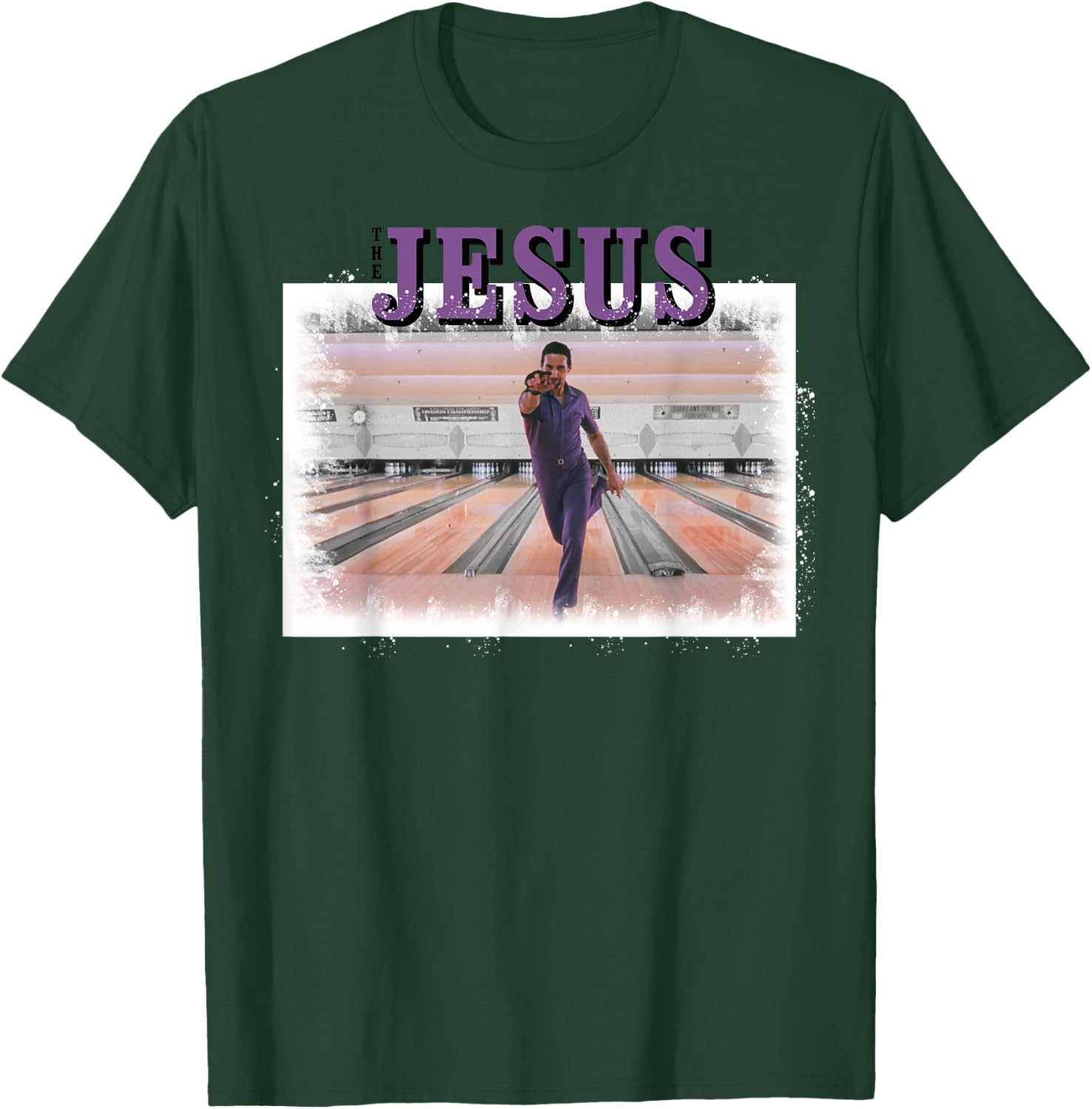 The Big Lebowski The Jesus Bowling Photo Graphic T-Shirt - T-Shirt | Forest