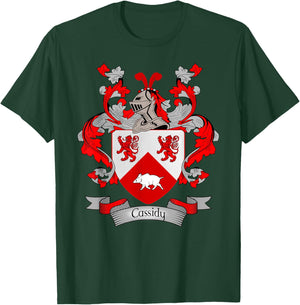 Cassidy Coat of Arms | Cassidy Surname Family Crest T-Shirt - T-Shirt | Forest