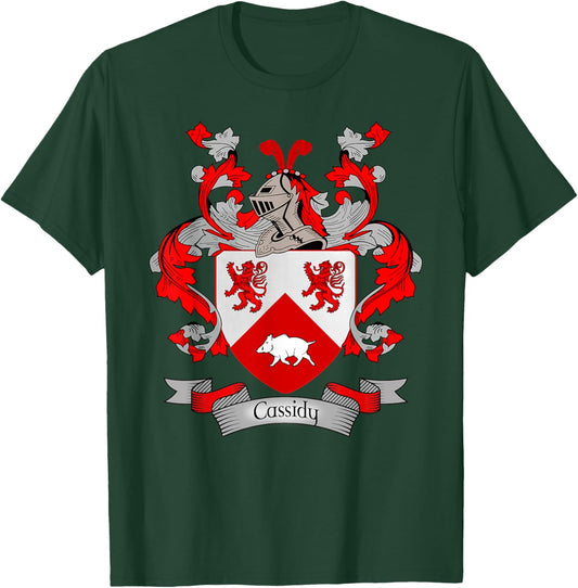 Cassidy Coat of Arms | Cassidy Surname Family Crest T-Shirt - T-Shirt | Forest