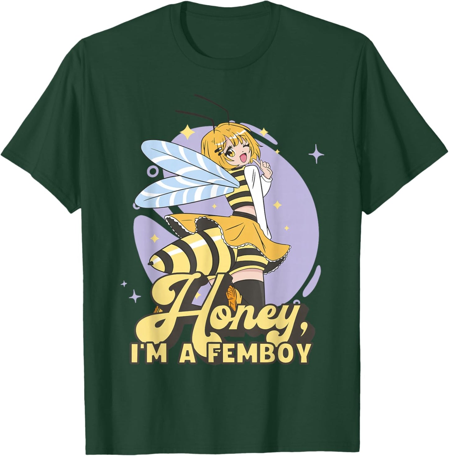 Femboy Anime Honey I'm a Femboy T-Shirt - T-Shirt | Forest