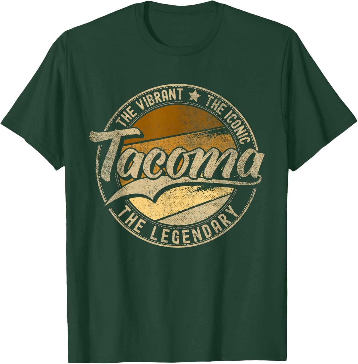 Tacoma WA | Washington | Vintage Distressed T-Shirt - T-Shirt | Forest