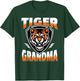 Tiger Grandma Game Day Print with Tigers Mascot T-Shirt - T-Shirt | Forest